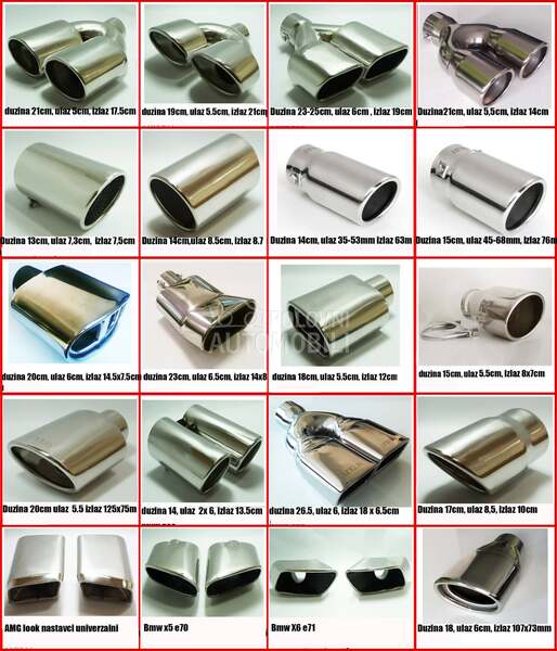 Nastavak auspuha hrom 65mm