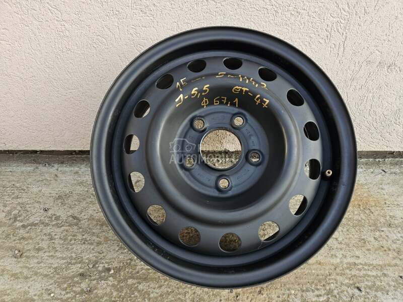 Čelične felne  15" 5 x 114.3