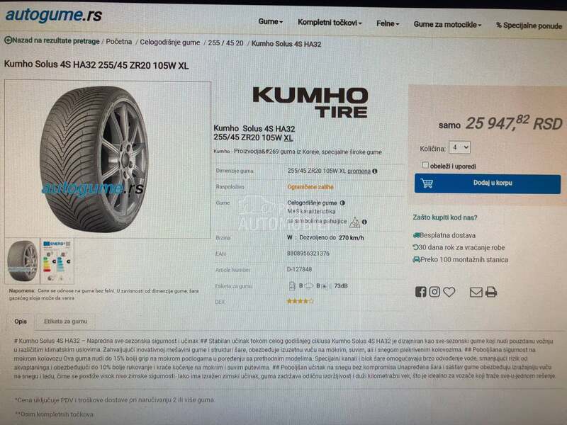 Aluminijumske felne  20" 5 x 112