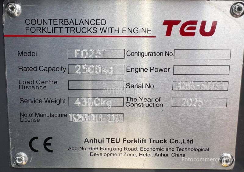 TEU FD25 MITSUBISHI S4S