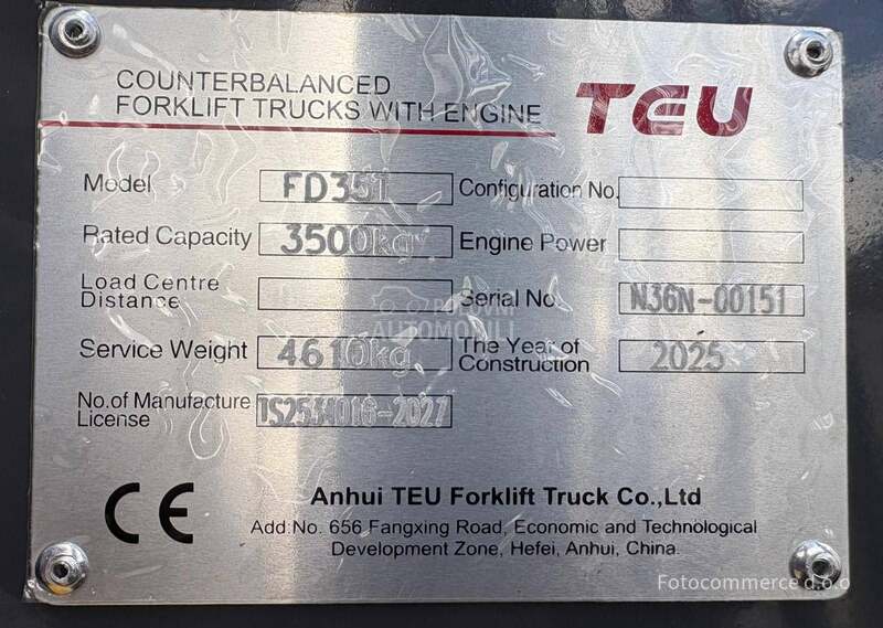 TEU FD35  3.5tona