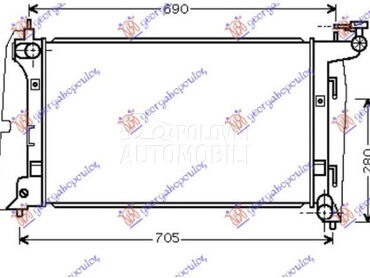 HLADNJAK MOTORA 1.6 i-VVTi... za Toyota Corolla