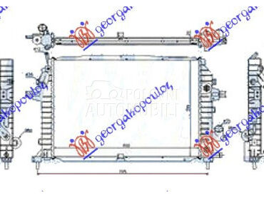HLADNJAK MOTORA 1.7/1.9CDTi... za Opel Astra, Astra H