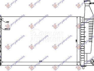 HLADNJAK MOTORA 1.4/1.6/1.8... za Citroen Berlingo