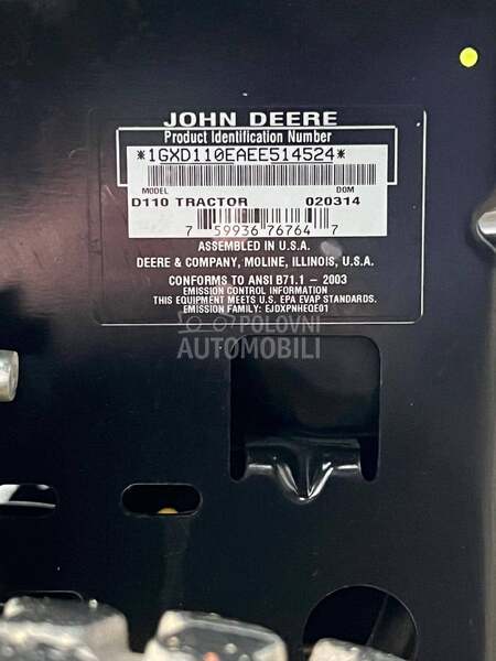 John Deere D110