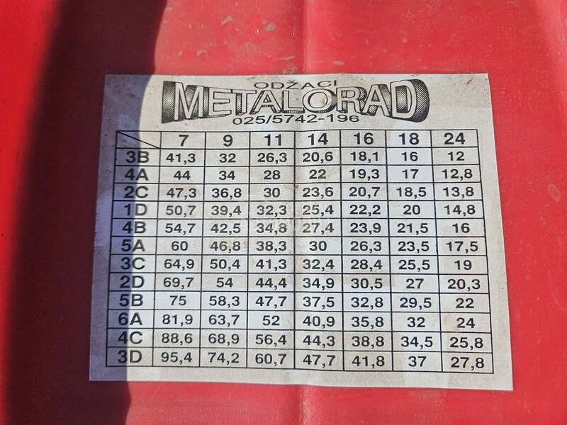 Agria 4 reda sa valjcima