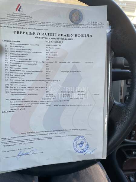 Mercedes Benz Atego 818