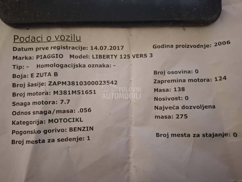 Piaggio Liberty 125 vers 3