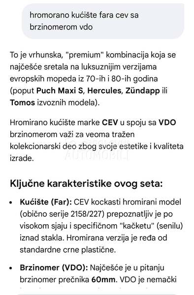 CEV far sa VDO km satom