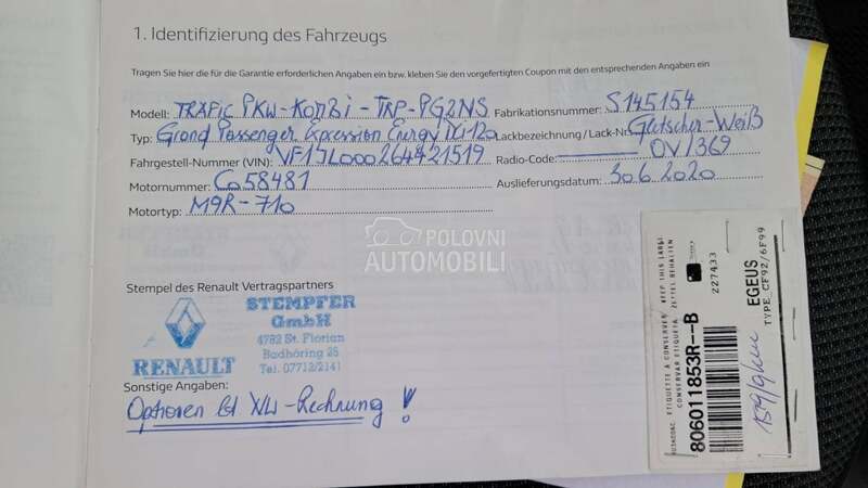 Renault Trafic 2.0 dci 120