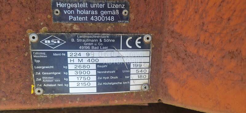 Bucher Miks prikolica 3,9 T