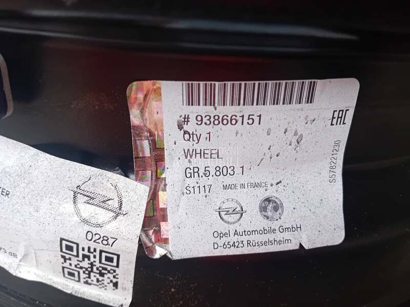 Čelične felne  16" 5 x 114.3