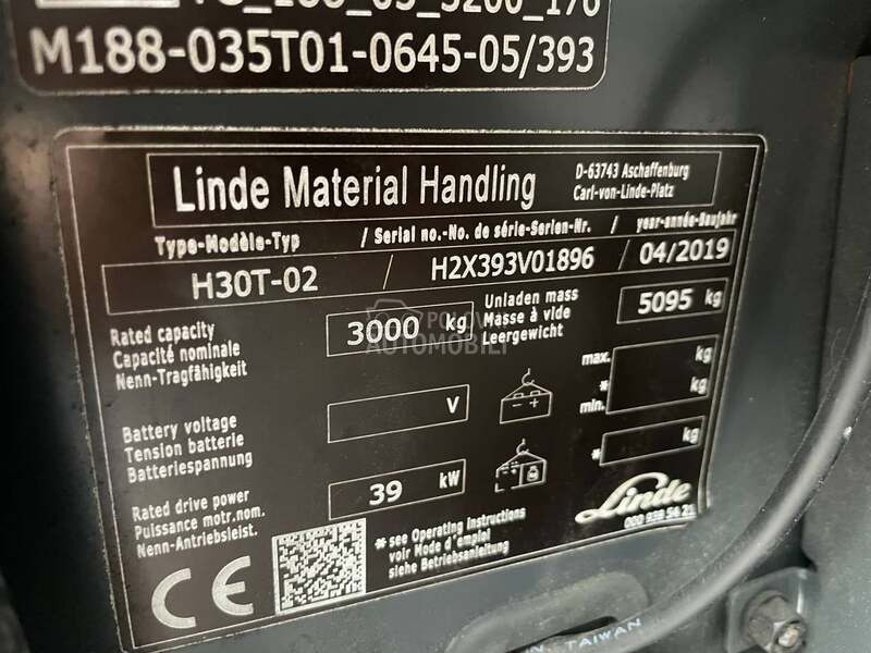 Linde H 30 Triplex
