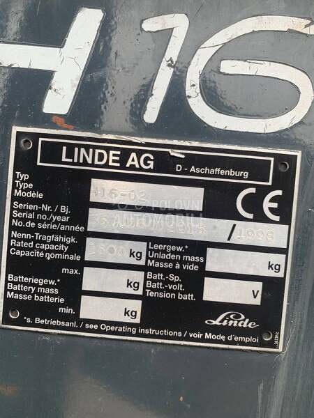 Linde H16 dizel