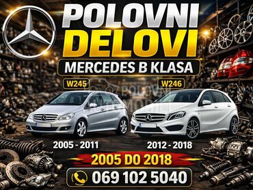 Svi delovi za Mercedes Benz B Klasa od 2005. do 2018. god.