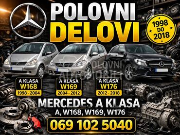 Svi delovi za Mercedes Benz A Klasa od 1998. do 2018. god.