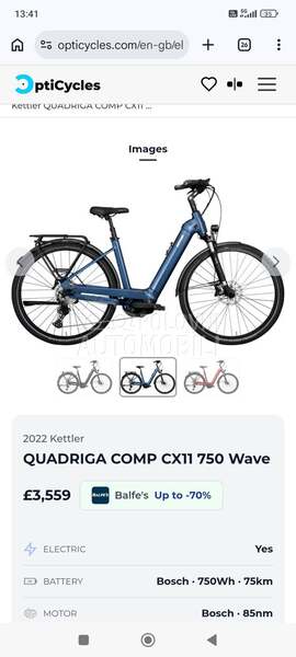 Kettler Ketler Bosch 750 wh Smart