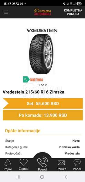Vredestein 215/60 R17 Zimska