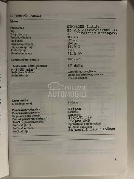 IMT 539 Tafe motor 42KS