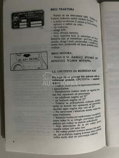 IMT 539 Tafe motor 42KS