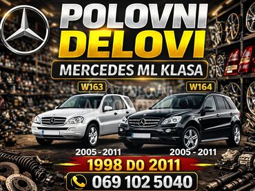 Svi delovi za Mercedes Benz ML Klasa od 1998. do 2011. god.