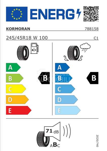 Kormoran 245/45 R18 Letnja