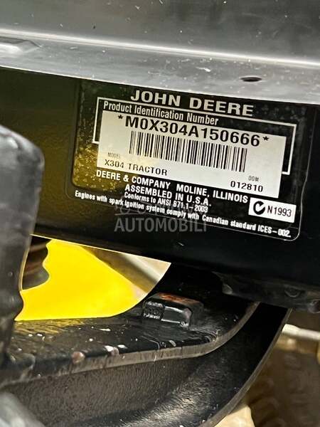 John Deere X304  4 wheel steering