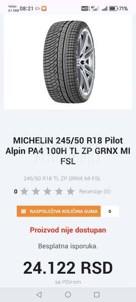 Michelin 245/50 R18 Zimska