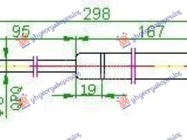 Amortizer gepeka za Audi A4 od 2000. do 2004. god.