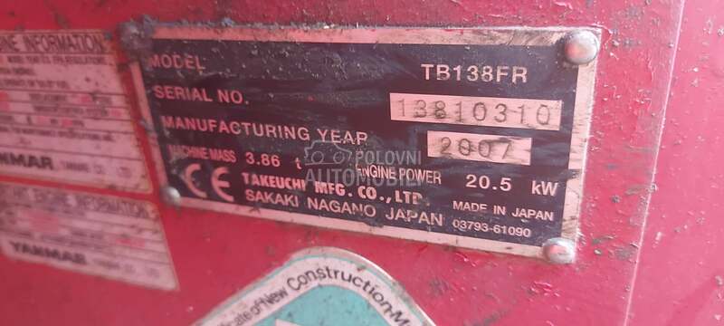 Takeuchi TB138FR