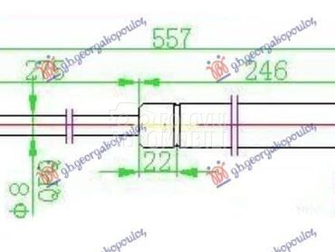 AMORTIZER GEPEK VRATA (COUPE) za Citroen C4 od 2000. do 2027. god.