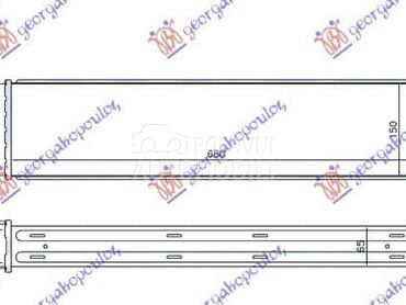 HLADNJAK INTERKULERA 2.5 ST225 za Ford C-Max od 2000. do 2027. god.