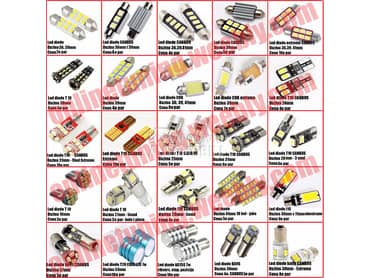 Led diode dosta modela