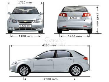 Chevrolet Lacetti - kompletan auto u delovima