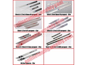 Alu lajsne vise modela za Audi 