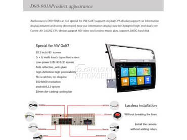 Multimedija, android za Volkswagen Golf 7