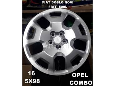 Ratkapne COMBO 16  NOVI 5X98 16" 5 x 98