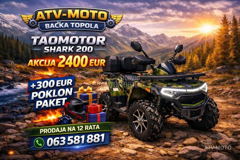 Tao Motor 200cc 10modela imamo