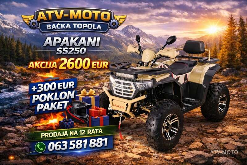 Tao Motor 200cc 10modela imamo