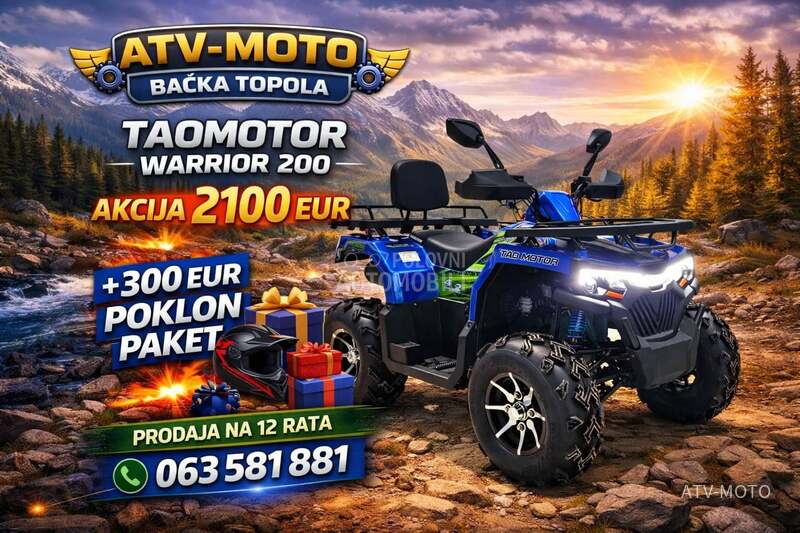 Tao Motor 200cc 10modela imamo