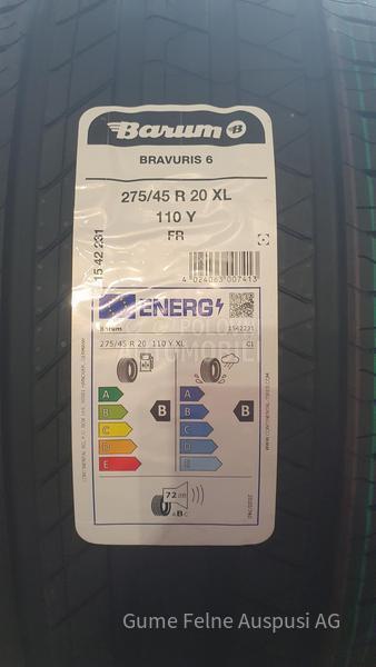 Barum 275/45 R20 Letnja