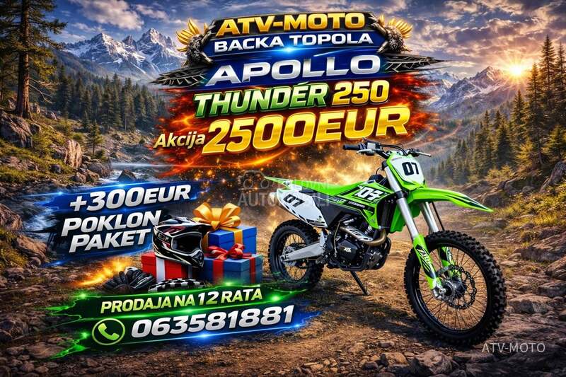 Apollo 125 i 150cc 300e poklona